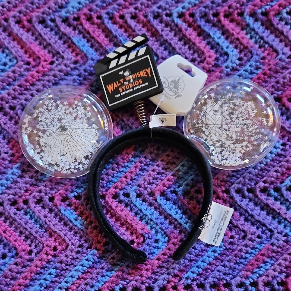 Disney Black and Silver Mickey Mouse Ears Headband